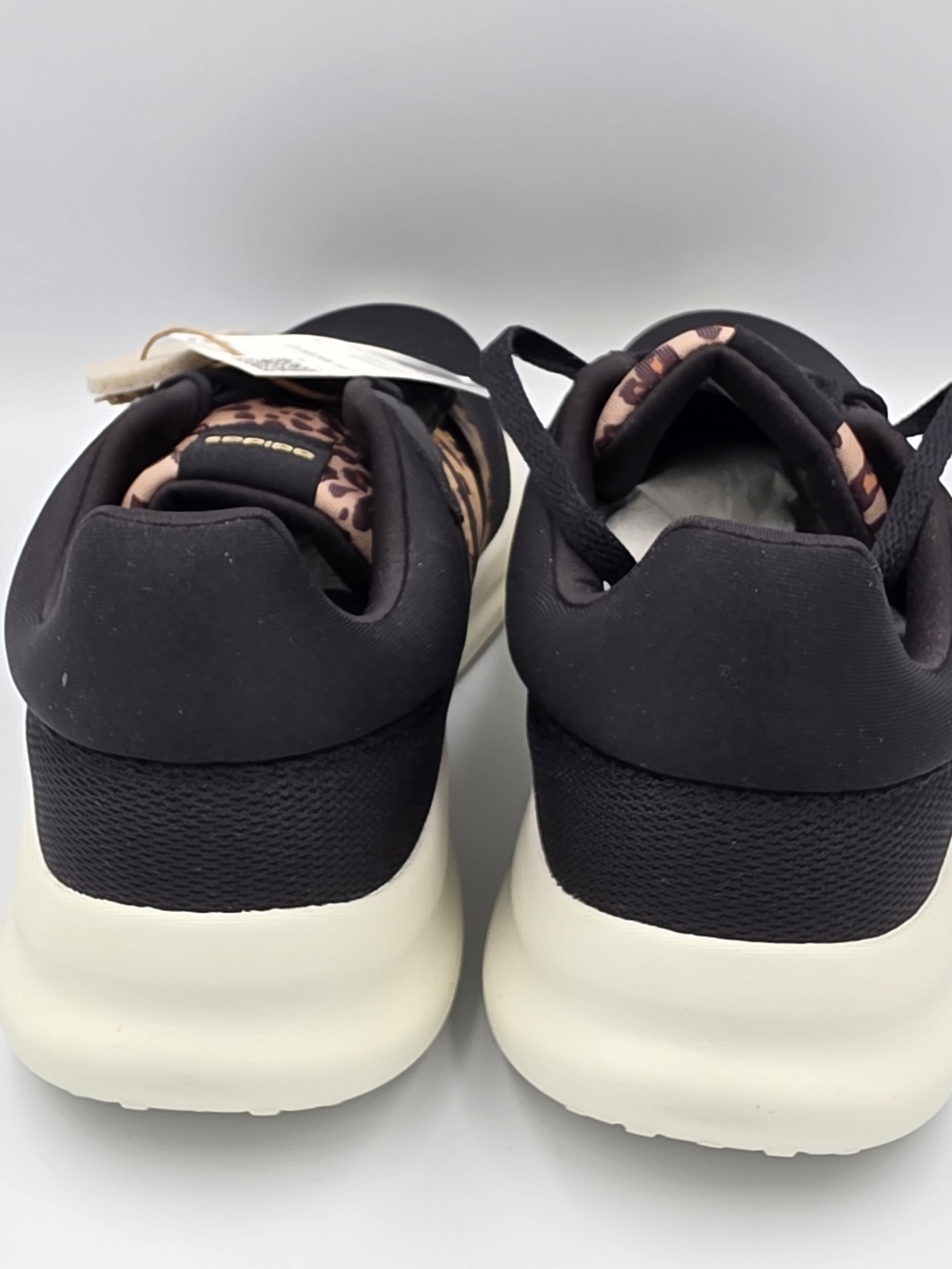 adidas Women’s Black Sneakers with Leopard Print Accents - Picture 4 of 6